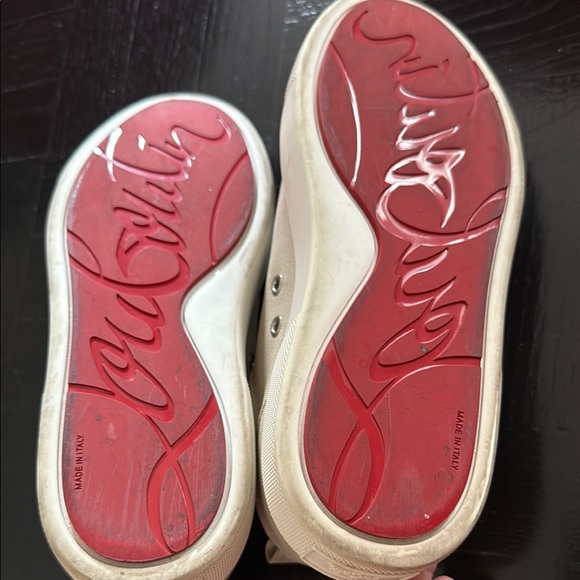 Christian Louboutin Cream Sneakers - size 9 (gently worn) - Picture 3 of 8